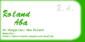 roland aba business card